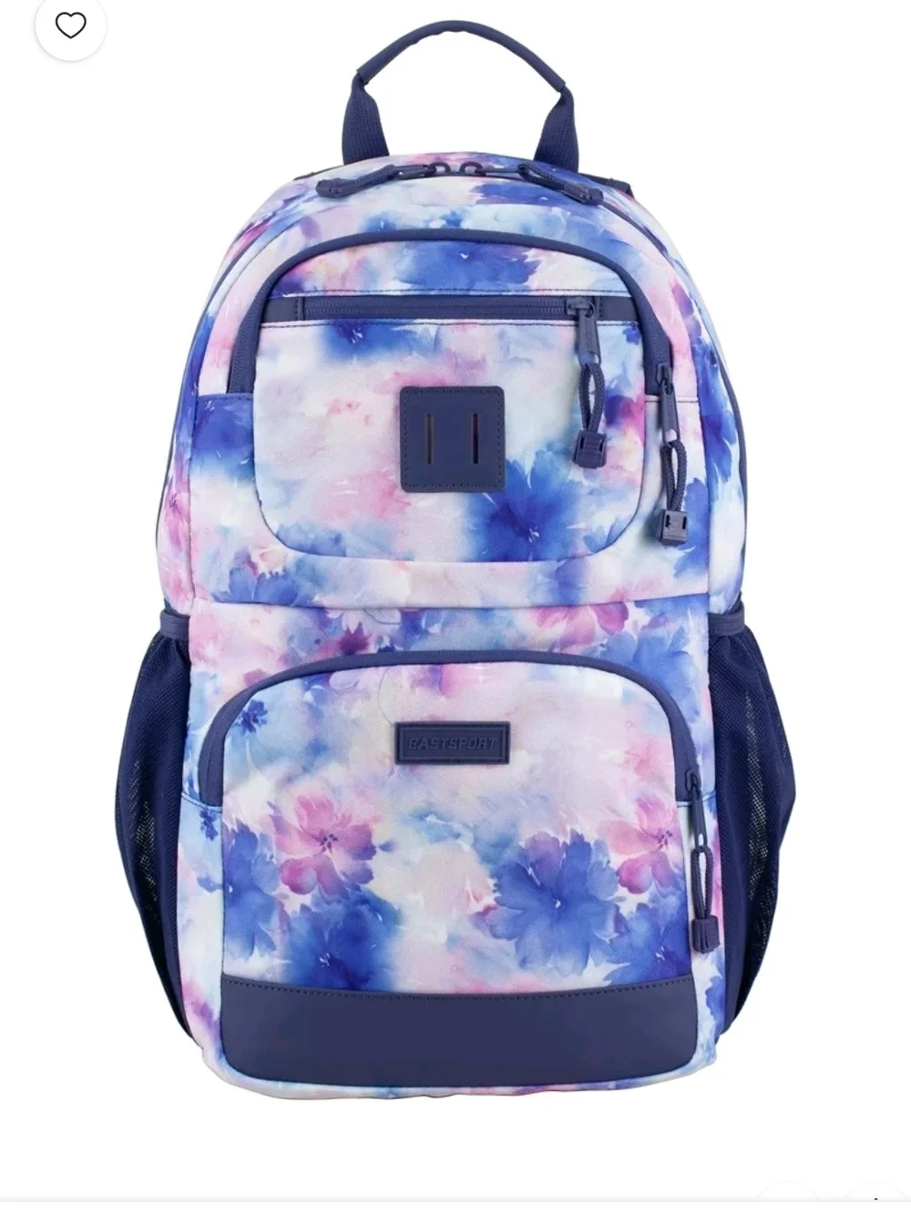 Kids Floral Watercolor Backpack - Blue/Pink